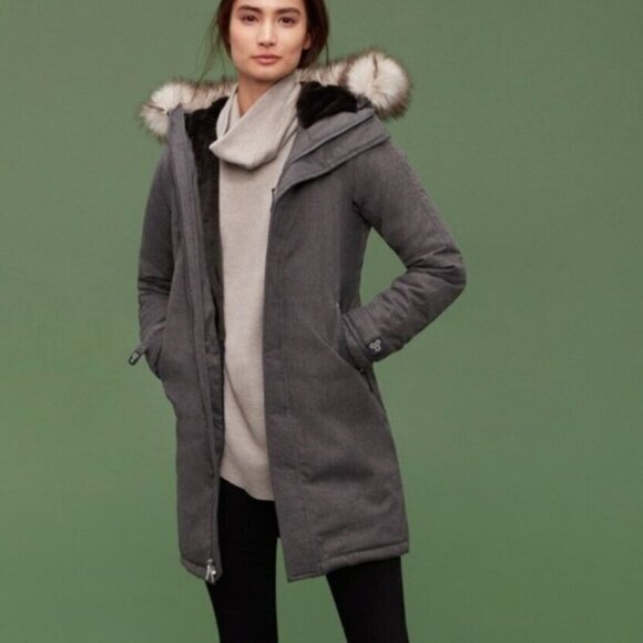 Aritzia TNA Avoriaz Parka jacket XXSmall (fits like an XS) - Grey - Picture 4 of 4